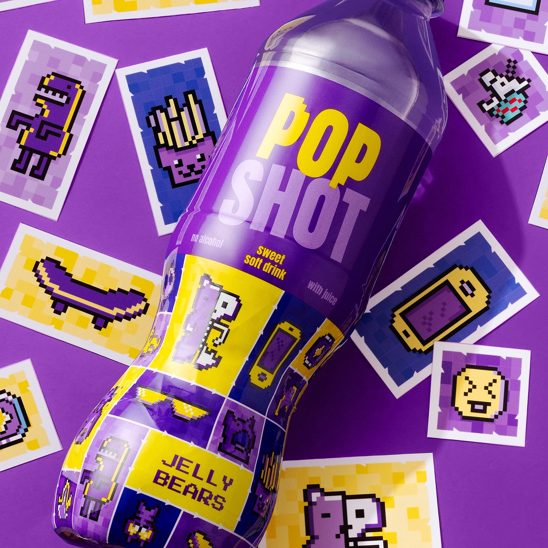 Pop Shot Pixel Art